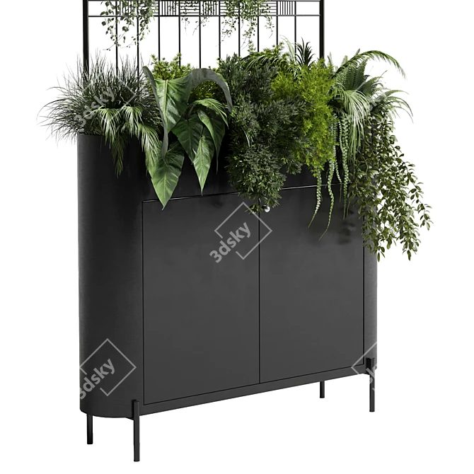 Versatile Wall Decor: Shelves for Library, Closet & Plant Showcase 3D model image 3