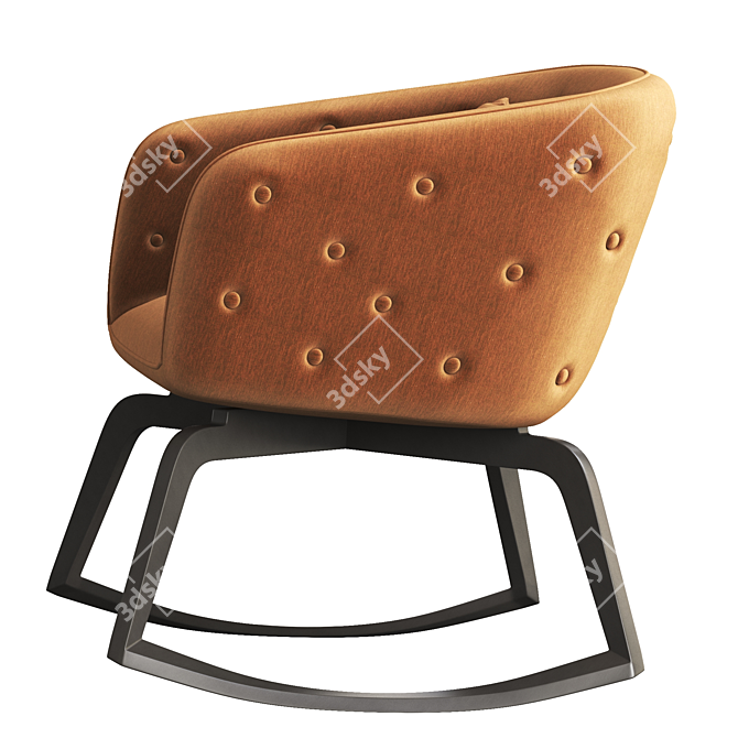 Elegant Roche Bobois Quadrille Rocker 3D model image 4