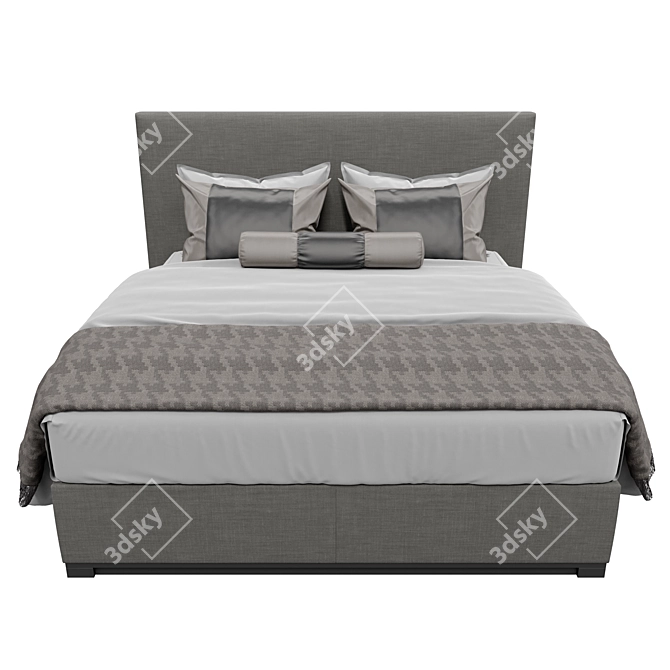 Bardo Due Meridiani: Sleek and Spacious King-size Bed 3D model image 3