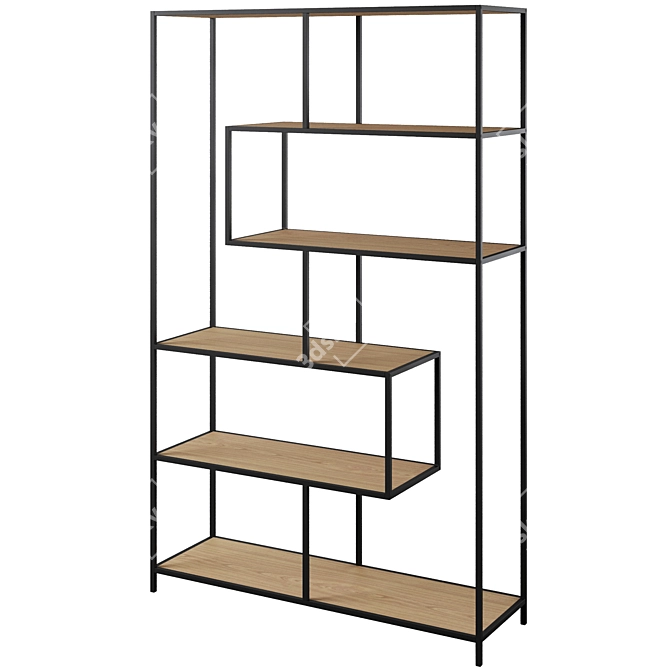 Seaford 2 Bookcase: Stylish and Spacious 3D model image 5