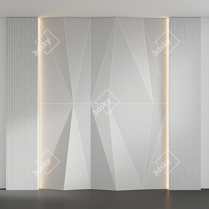 Astana Gray Ceramic Wall Tile 3D model image 2