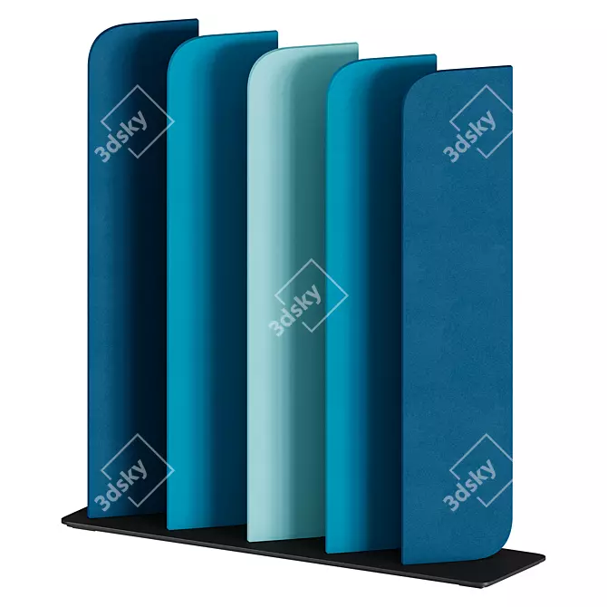 FLEXI Foldable Screen: Noise-Reducing Solution 3D model image 1
