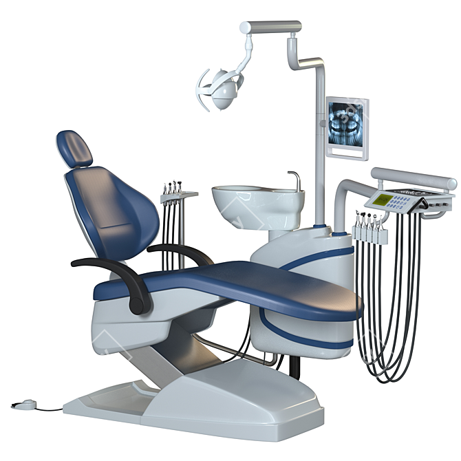 Advanced Dental Chair Set 3D model image 2