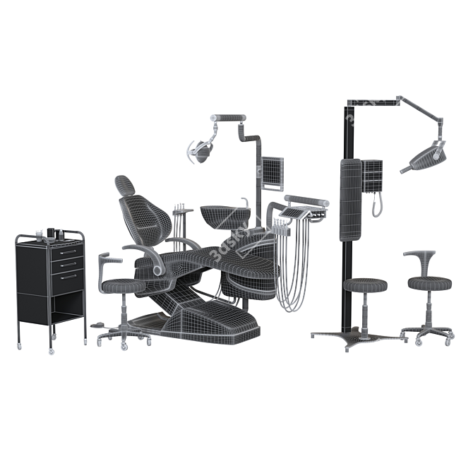 Advanced Dental Chair Set 3D model image 7