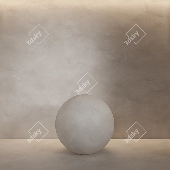 Seamless Plaster: Elegant Décor 3D model image 1