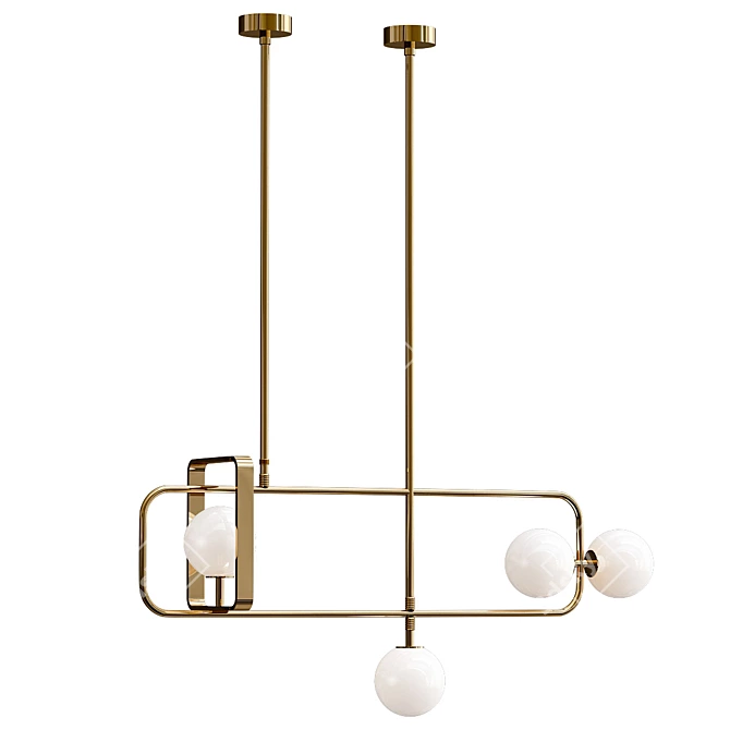 Modern Parker Ceiling Lamp 3D model image 1