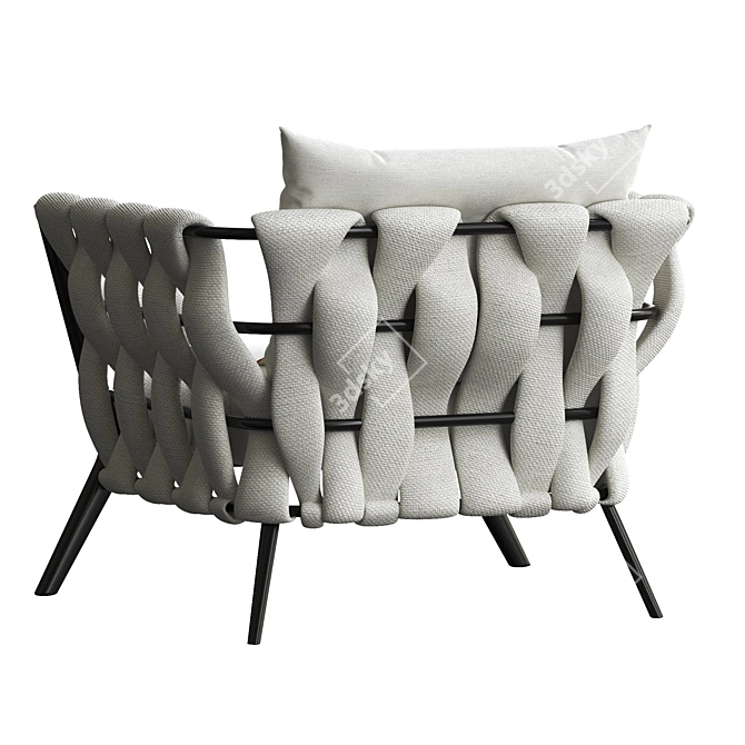 Elegant Bianca Relax Chair 3D model image 5