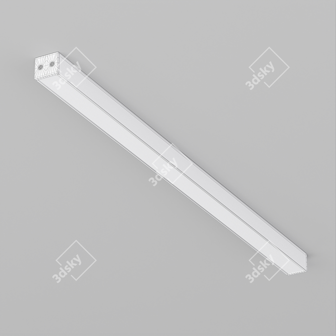 Slim LED Ceiling Light 600mm 3D model image 2