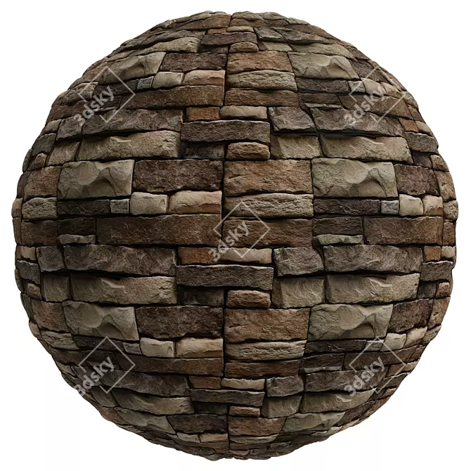 Title: Premium Stone Covering | High-Res Texture | 2 Variations 3D model image 3