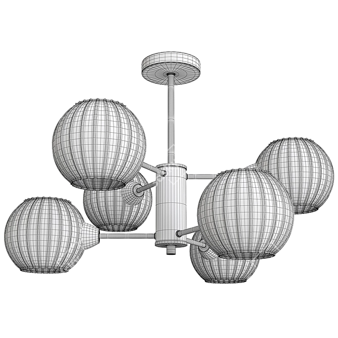 Modern Ceiling Light Fixture Sirius 3D model image 2