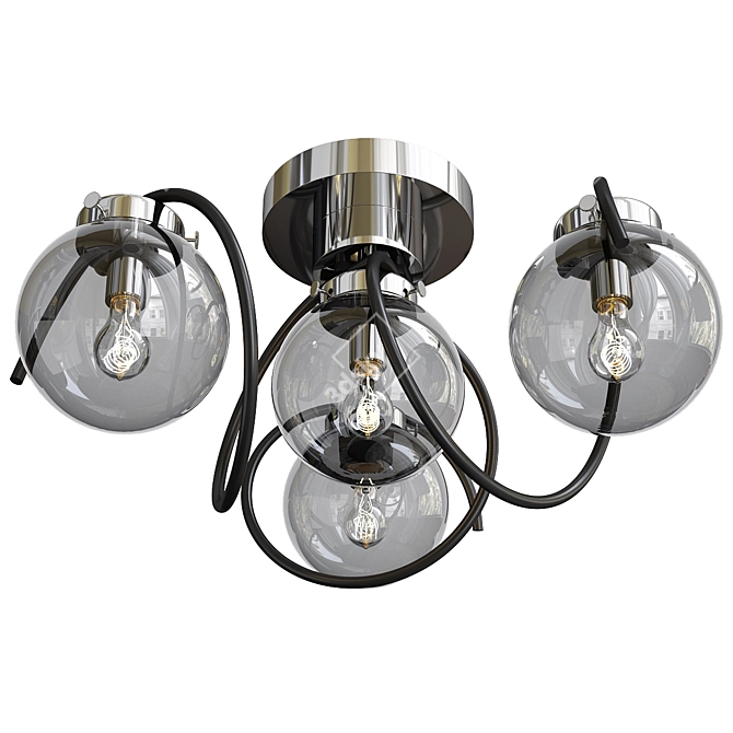 Modern ALFA Kretka Chandelier 3D model image 1