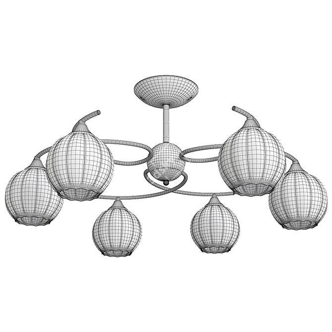 Modern Ceiling Chandelier Sirius S3064 3D model image 2