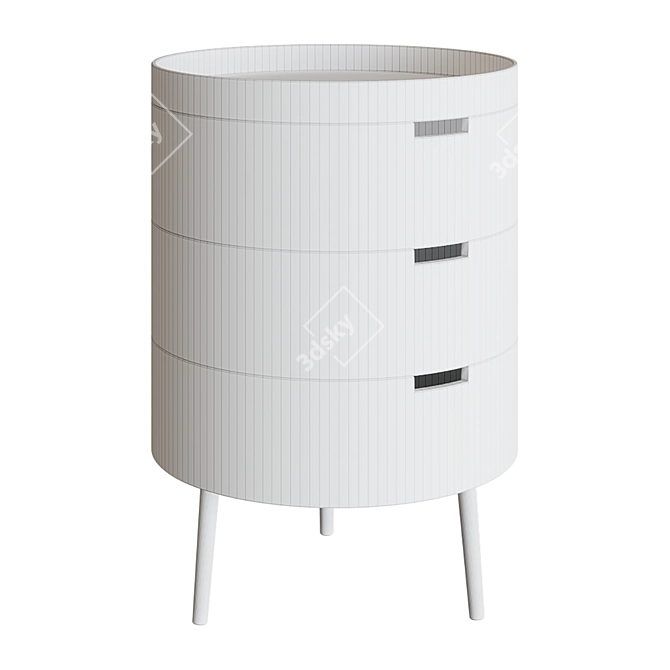 UKCMPPARIS Bedside Table, 55cm H 3D model image 3