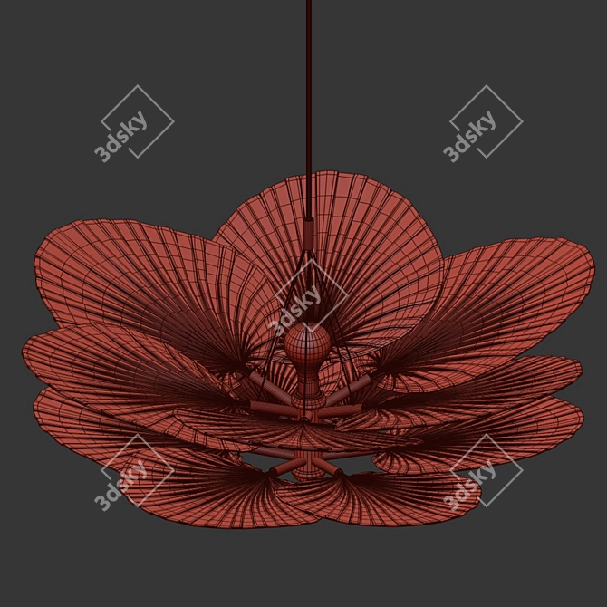 Leafy Elegance Chandelier 3D model image 3