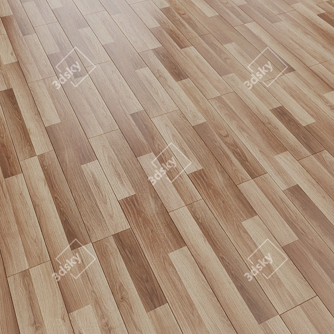 Linear Shift Parquet: Size 1285mm/192mm 3D model image 1