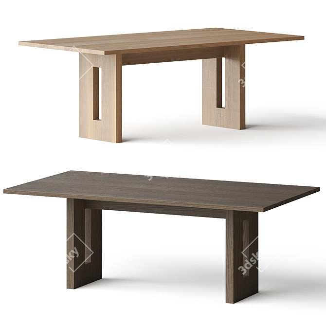 Cosmo Gap Dining Table - Vray & Corona Versions 3D model image 1