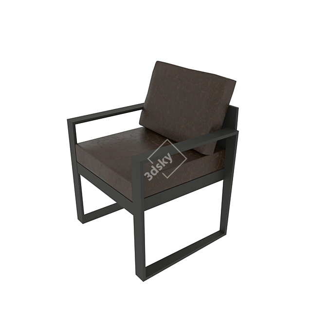 Cozy Loft Chair 3D model image 1