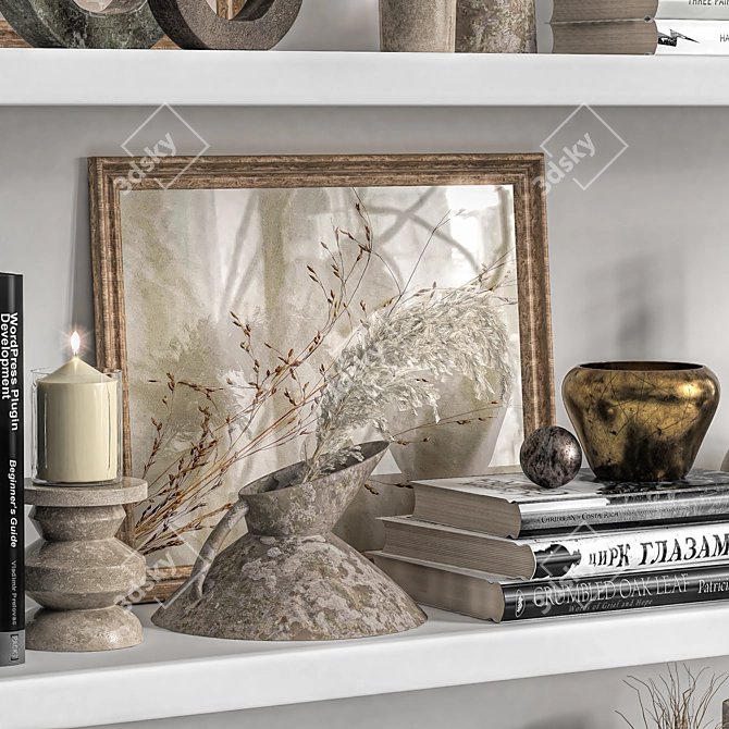 Elegant 2015 Decor Set 3D model image 2