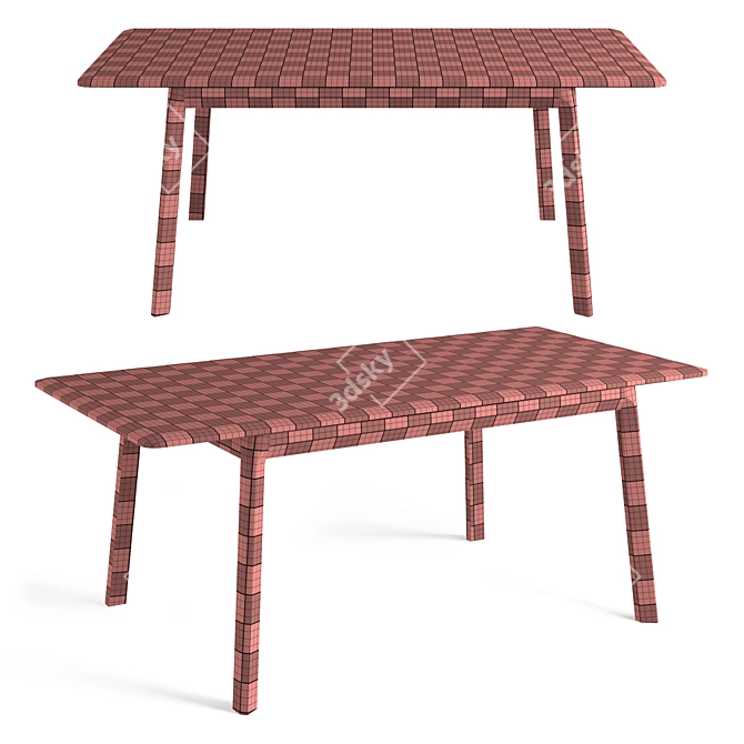 Modern Keeps 77 Table Set 3D model image 7