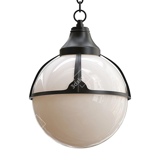 Modern Black A1495so-1bk Light 3D model image 1