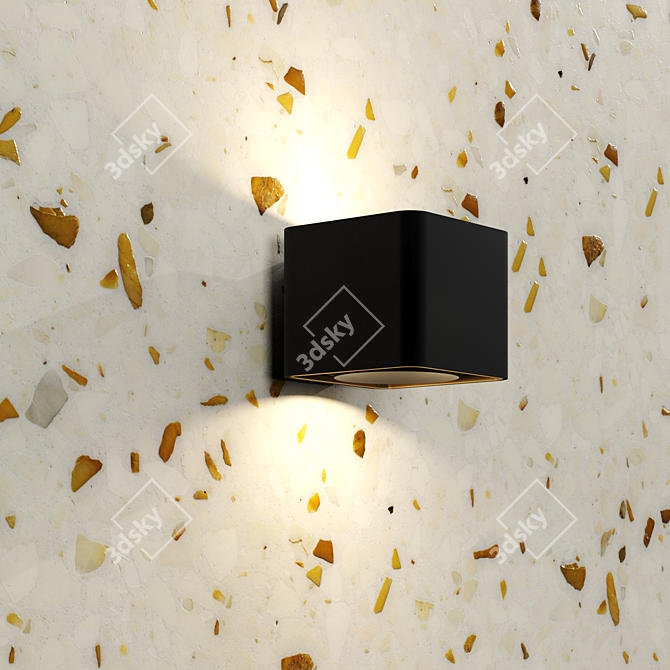 Venetian Terrazzo Marble: HD Seamless PBR Material 3D model image 2