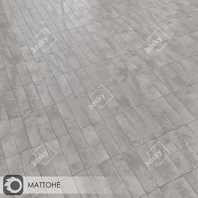 Modern Matte Ceramic Wall Tiles 3D model image 3