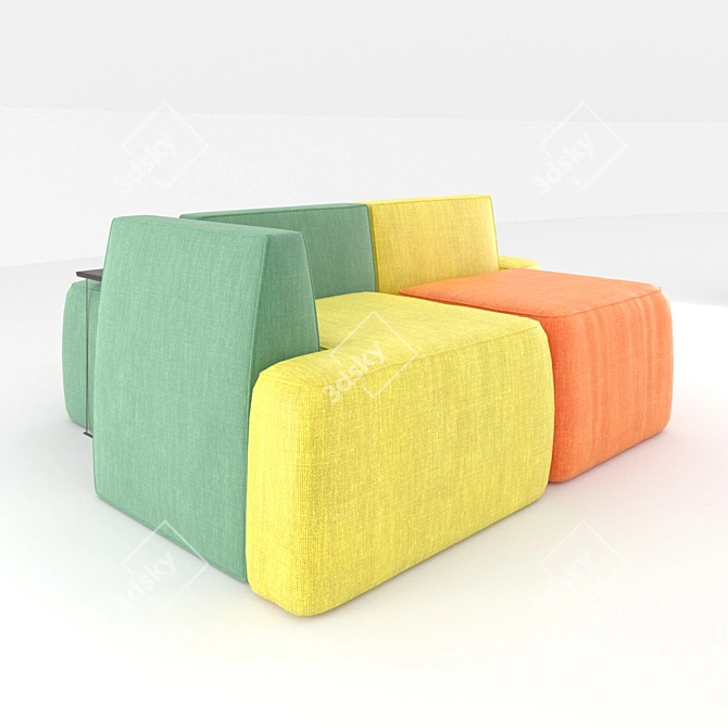 IL LOFT MOR249 Sofa: Luxurious and Stylish 3D model image 3