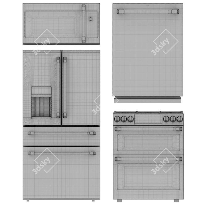 GE Cafe Smart Kitchen Package 3D model image 6