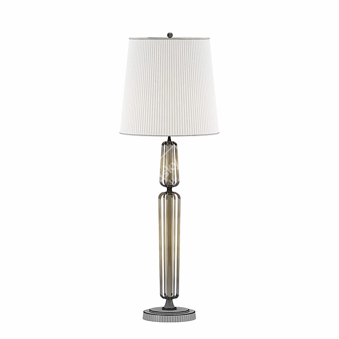 Elegant Milo Buffet Lamp: Thomas O'Brien Design 3D model image 2