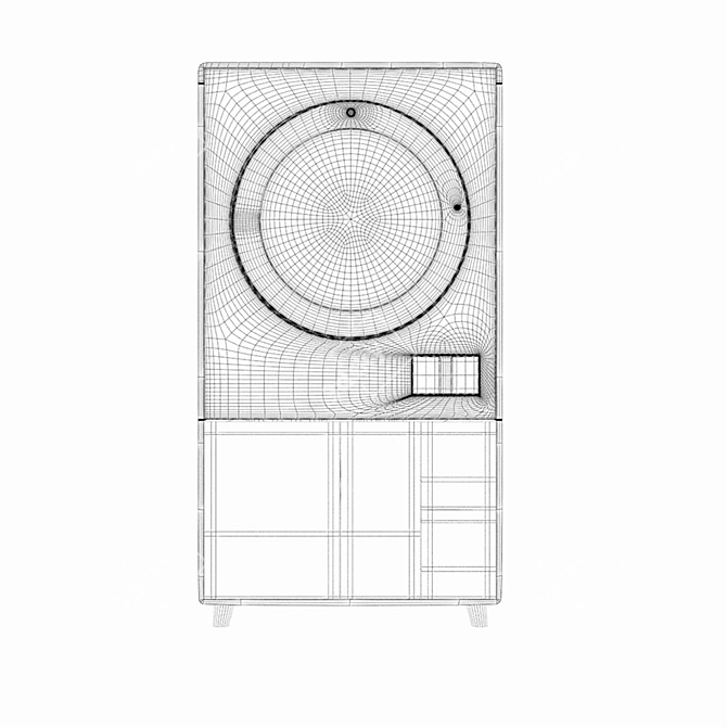 Wooden Laundry Sorter: Efficient and Eco-Friendly 3D model image 6