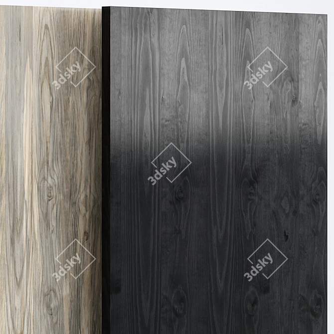 Wood 18: 3 Material Textures 3D model image 3