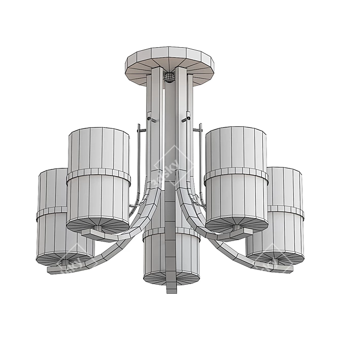 Elegant Eurosvet Coppa Pendant Light 3D model image 2
