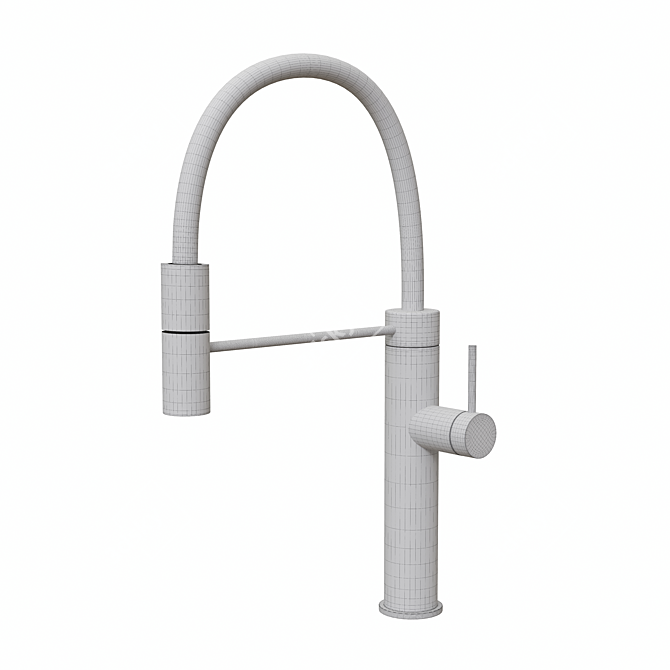 Sleek Gessi FLESSA HT Faucet 3D model image 4