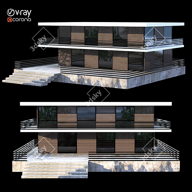 Contemporary Villa 2015 Design 3D model image 3