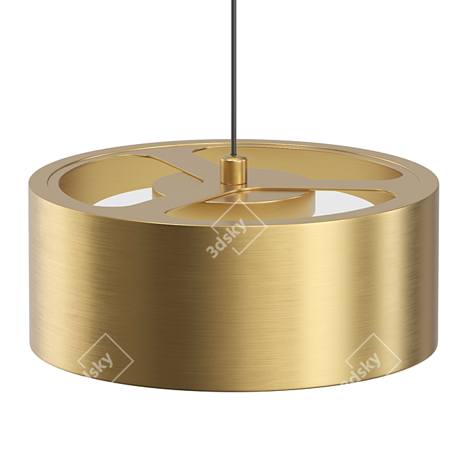 Sleek LED Pendant Lamp - Lampatron SIGGEN 3D model image 2