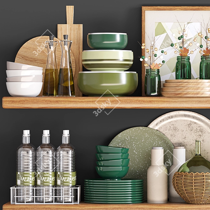 Vintage Kitchen Accessories 3D model image 5