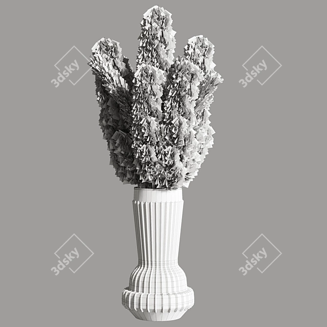 Pampas Dry Bouquet 16: Elegant Home Decor 3D model image 3