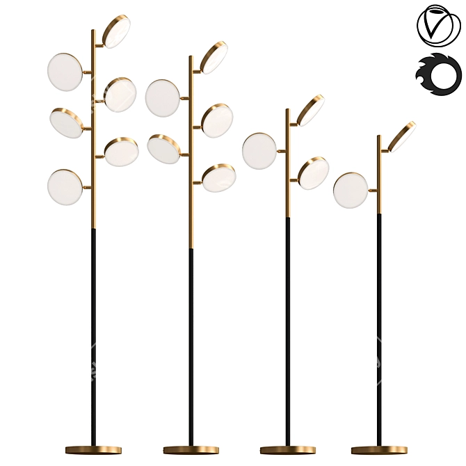 Modern MOLFRID Design Lamps 3D model image 1