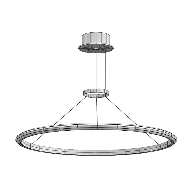 Sleek Visit 3 Design Lamp 3D model image 2