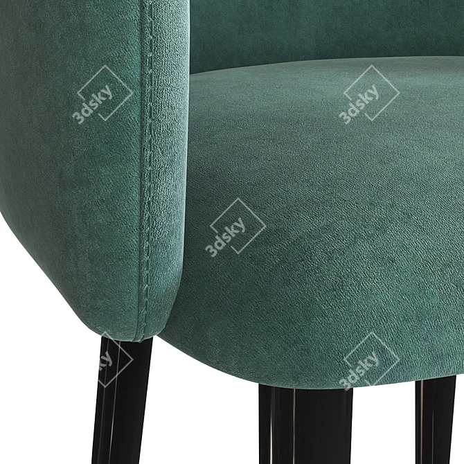 Modern Metal OM Chair 3D model image 3