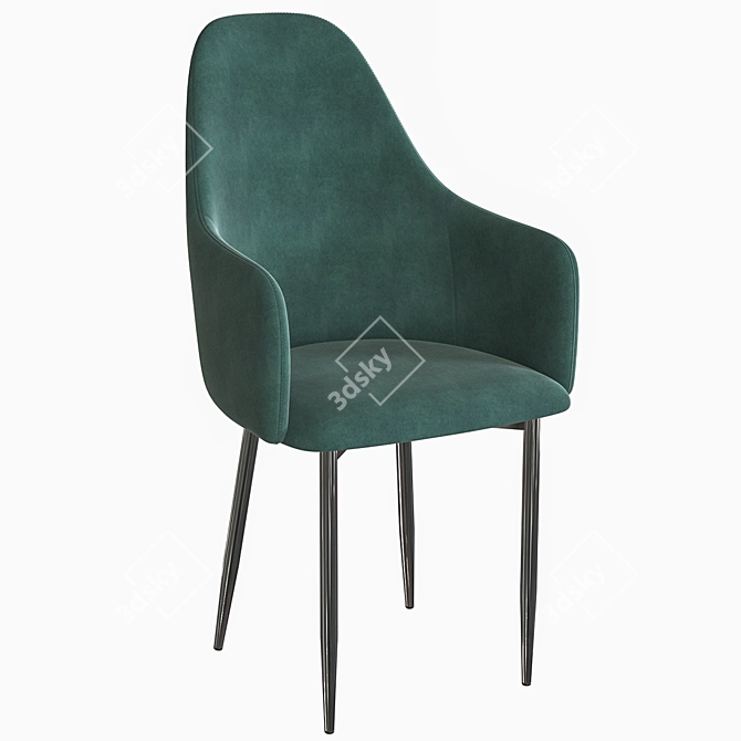 Metal Light OM Chair | Stylish and Comfortable 3D model image 1