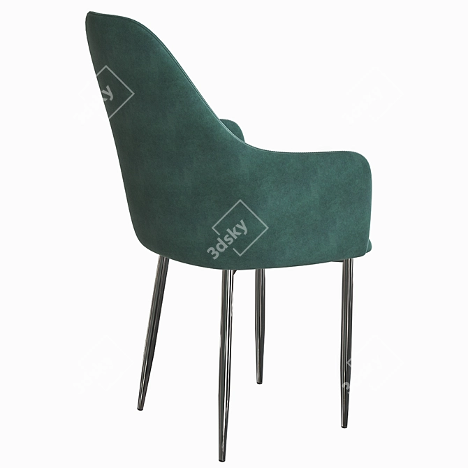 Metal Light OM Chair | Stylish and Comfortable 3D model image 2