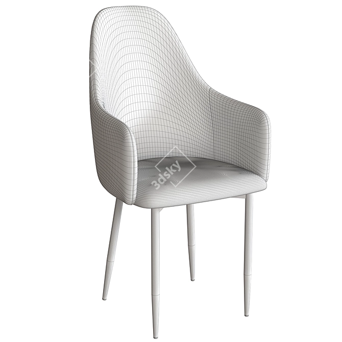 Metal Light OM Chair | Stylish and Comfortable 3D model image 5