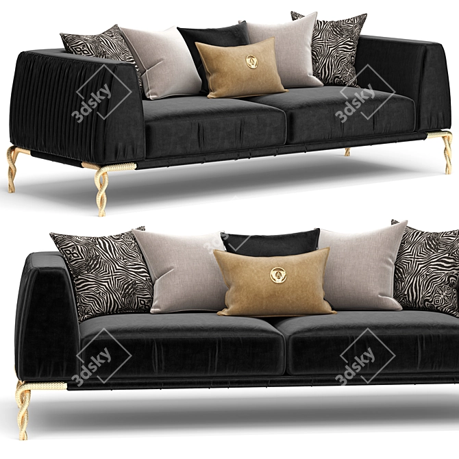 ANJE Majesty: Luxury Sofa for Elegant Living 3D model image 1