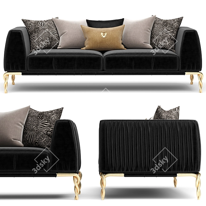 ANJE Majesty: Luxury Sofa for Elegant Living 3D model image 3