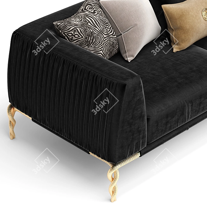 ANJE Majesty: Luxury Sofa for Elegant Living 3D model image 4