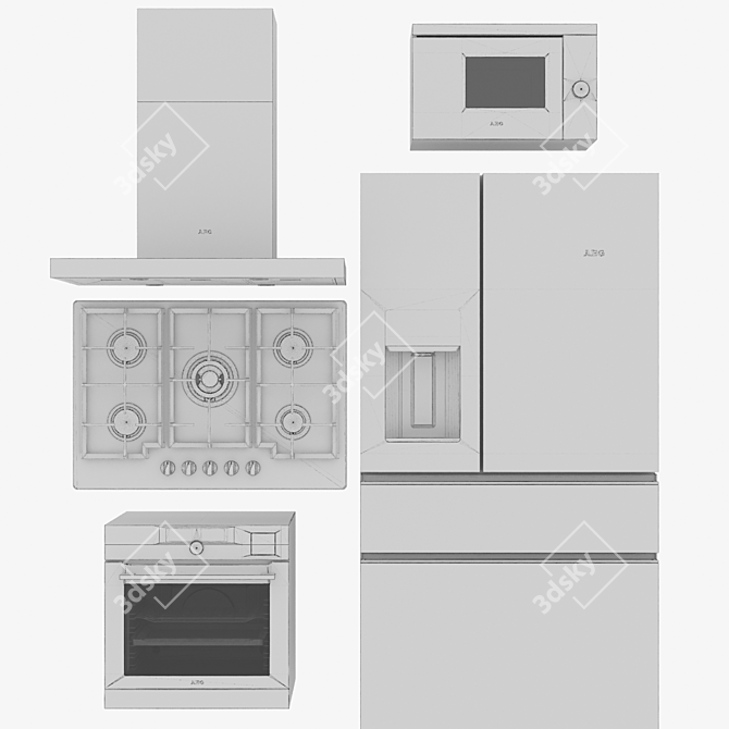 AEG_SET01: Efficient Home Appliance 3D model image 6