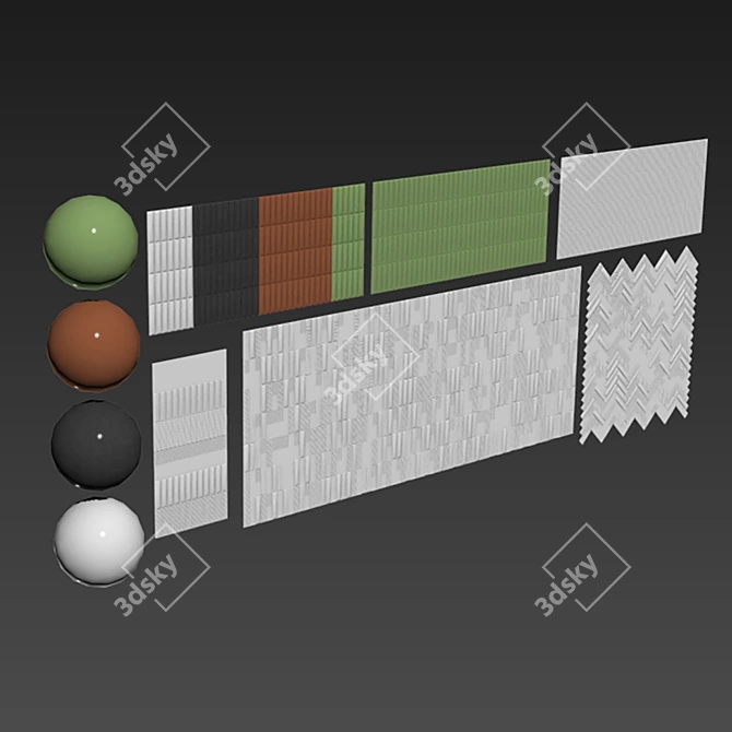 Bianco Biscuit Tile No. 4: Versatile & High-Quality Design 3D model image 6