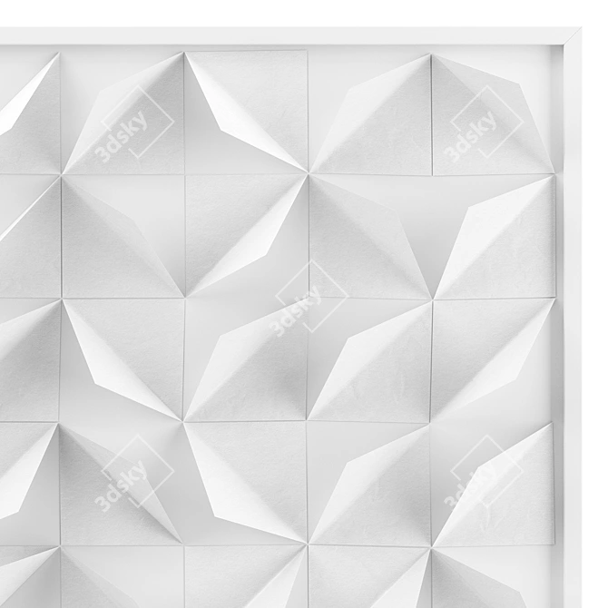 Abstract Paper Wall Decor 3D model image 5