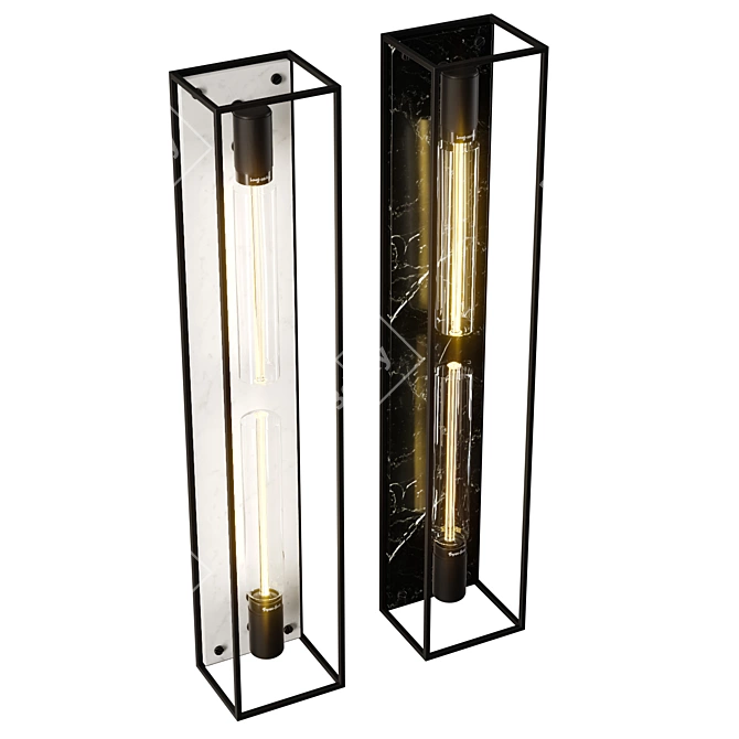 Luxury Cage Wall Light XL 3D model image 2